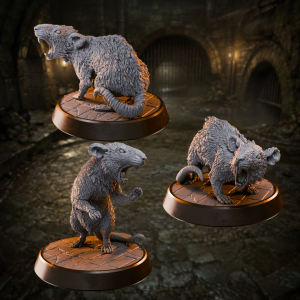 Whisker, Claw and Gnaw Giant Rats - Terror in the Sewers