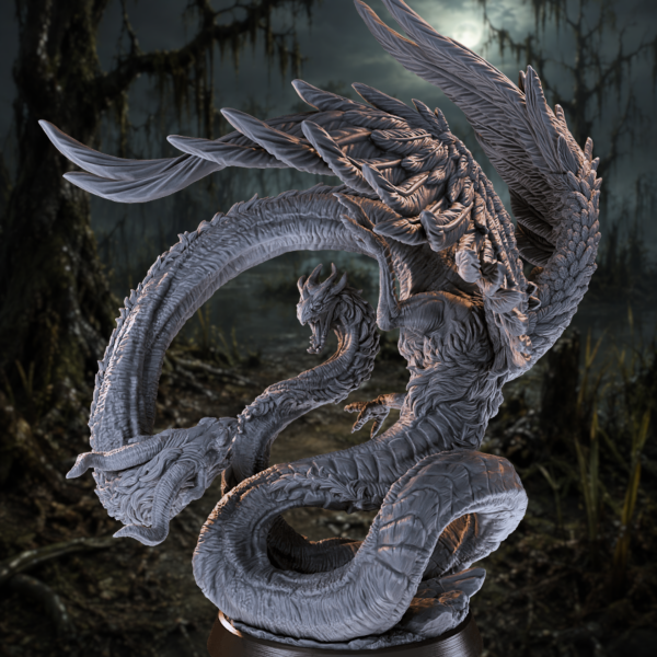 Vethraxis the Eternal – Amphisbaena Twin-Headed Dragon