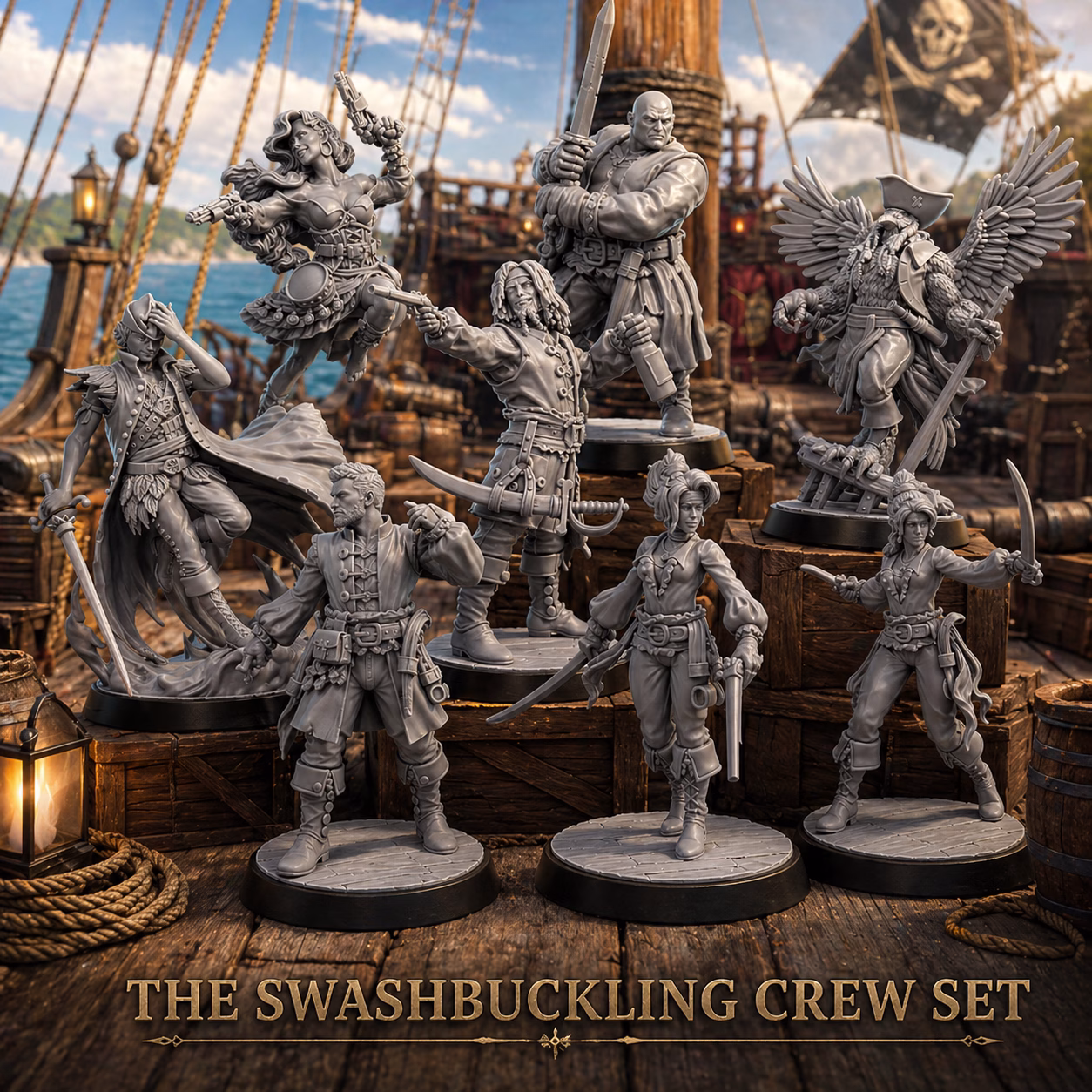 The Tide-Breaker Pirates - The Swashbuckling Crew Set