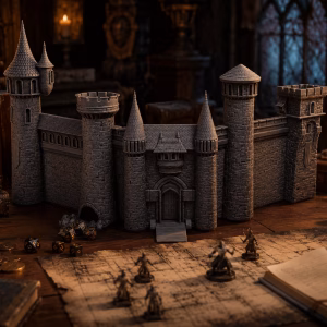 The Bulwark - Castle DM Screen With Dice Tower