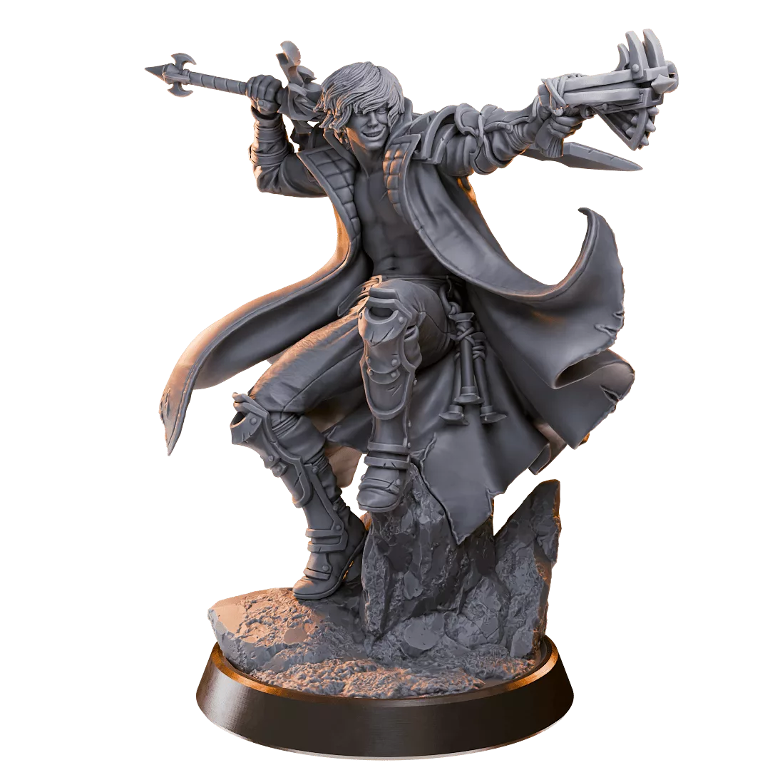 Caspian "The Smirking Shadow" Vane - Male Dhampir Rogue - Image 2