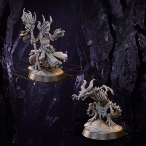 Zirix the Soul-Splicer & The Bone-Bound - Kobold Necromancer & Skeleton Summon