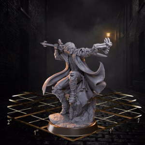 Caspian "The Smirking Shadow" Vane - Male Dhampir Rogue