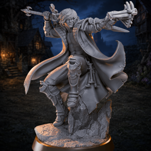 Caspian "The Smirking Shadow" Vane - Male Dhampir Rogue