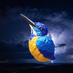Figurine of Wondrous Power of Lazurite Kingfisher - Life Size Prop