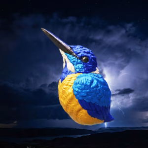 Figurine of Wondrous Power of Lazurite Kingfisher - Life Size Prop