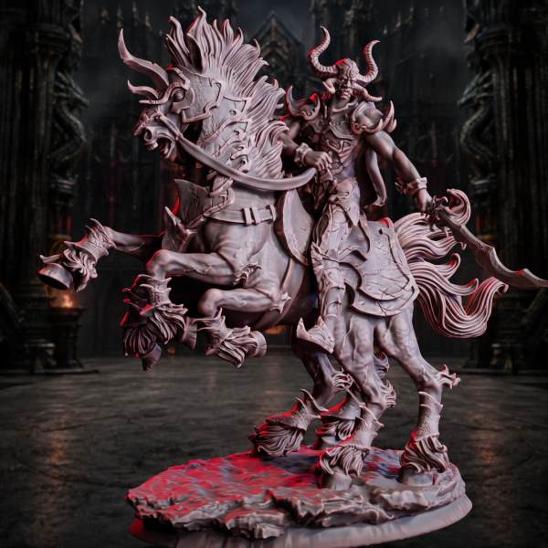 Lord Fengr, Ironsworn Ruler (Mounted) – The Obsidian Cavalier