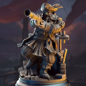 Baradin Blackbeard – Captain of the Gilded Seahorse