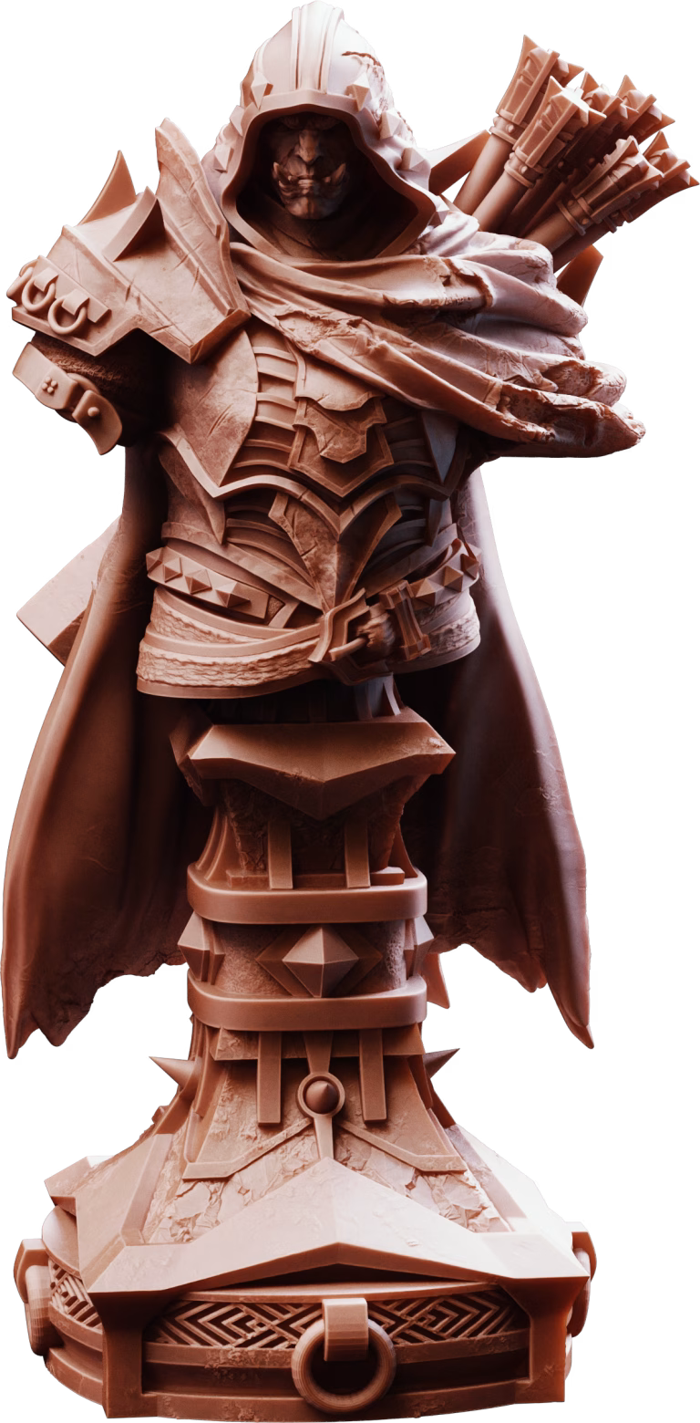 Brox - Orc Beastmaster Bust