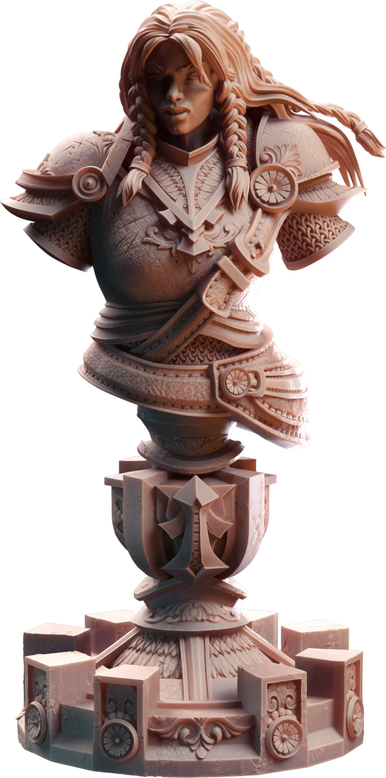 Jorjie of Hvirna - Veteran Fighter Bust