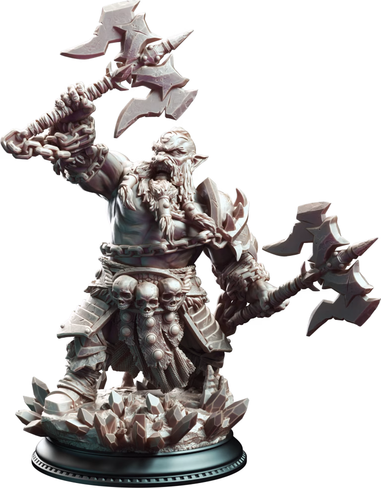 Korthart the Hateful Heart – Dark Dwarf Berserker — Display Edition