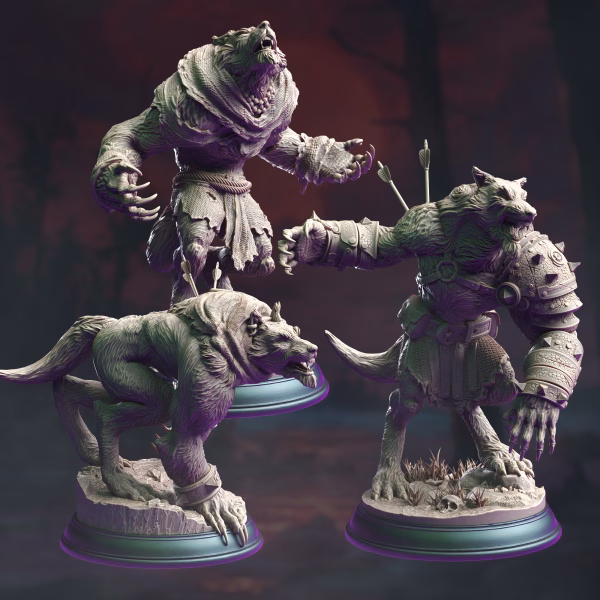 Werewolf Warriors – Saltmist Pack Fighters