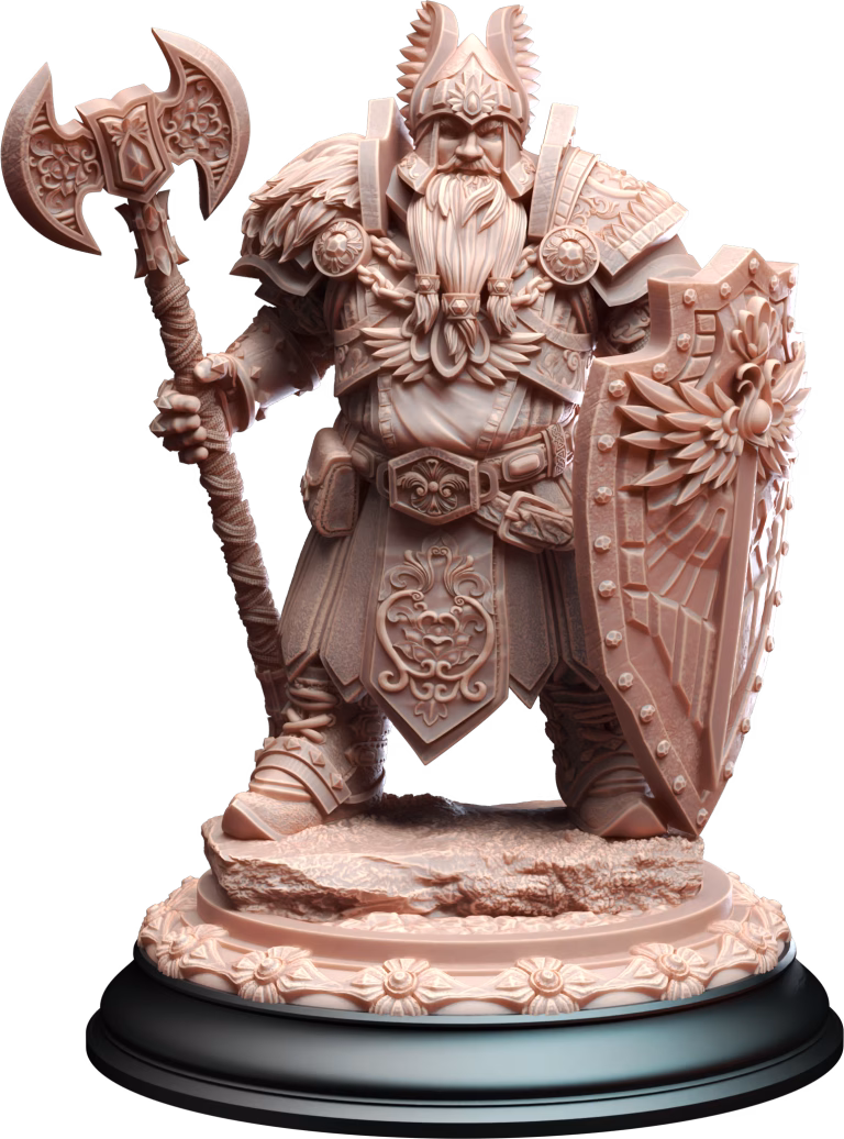 Tors of Delvdor – Dwarven Cleric of Life & Glory — Display Edition