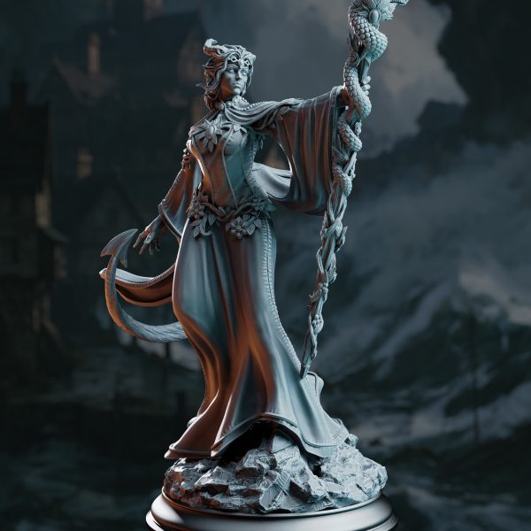 Violet Moonridge – Tiefling Lunar Priestess